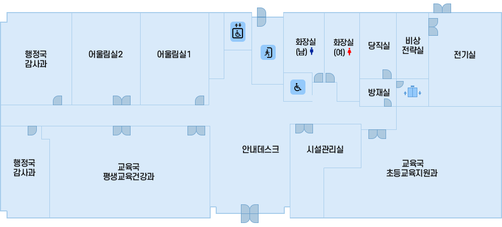 시흥교육지원청 청사 1층 이미지