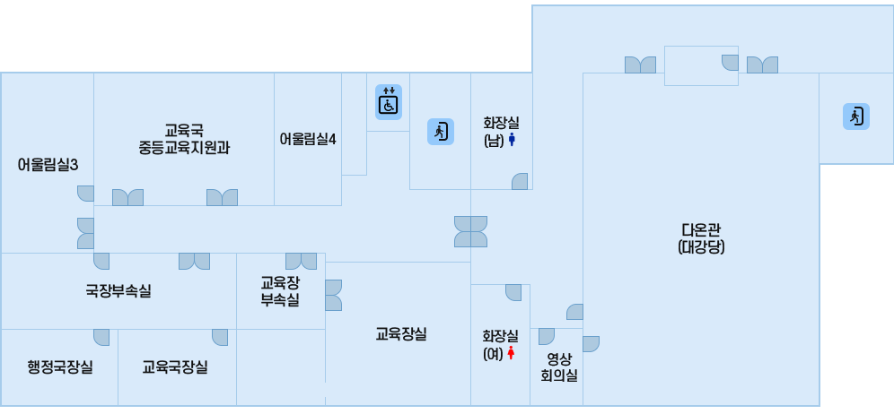 시흥교육지원청 청사 3층 이미지